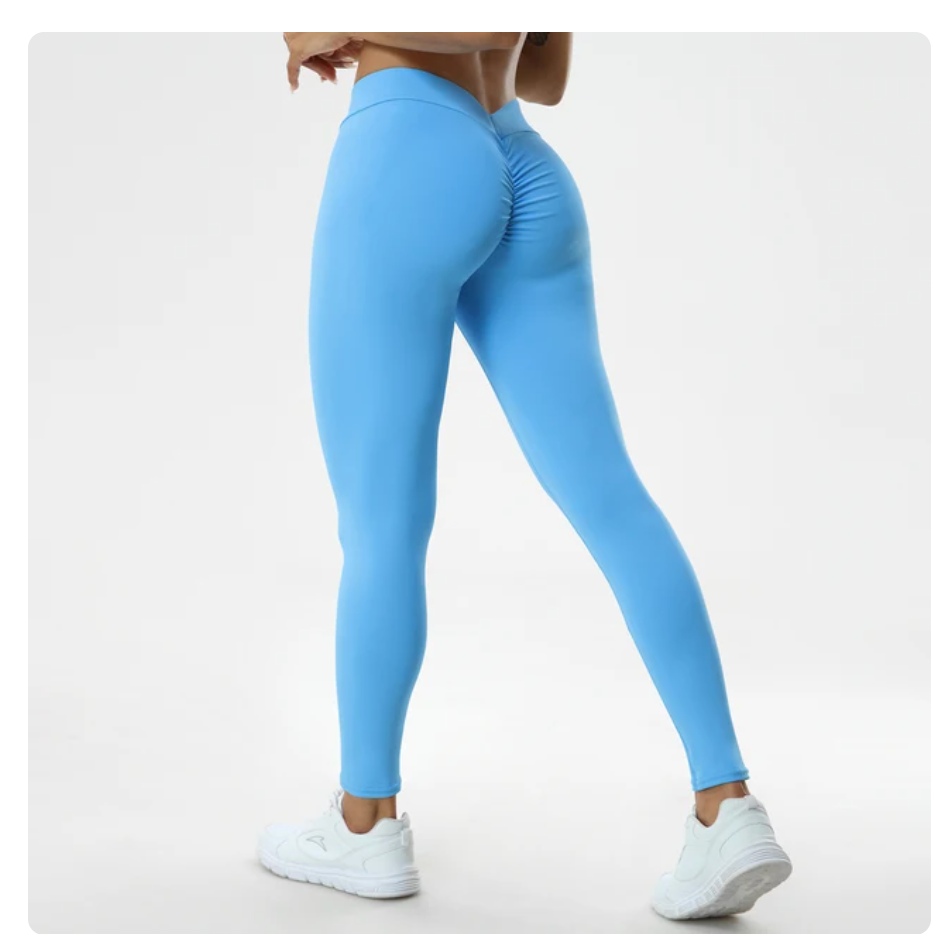 V Butt Push Up Fitness High Waist Pants