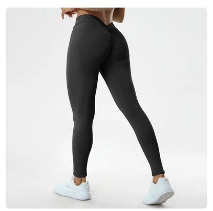 V Butt Push Up Fitness High Waist Pants